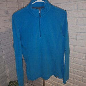 REI CO-OP Ladies Royal Blue 1/4 Zip Fleece Pullover